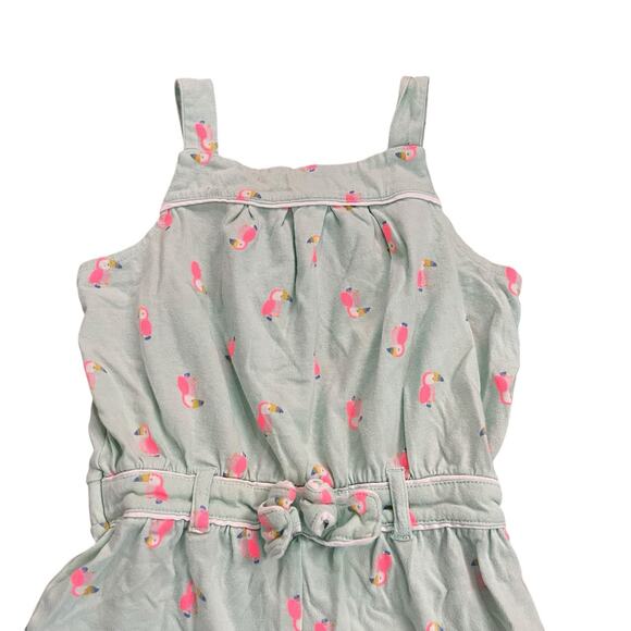 Gymboree 4T Tucan Mint Green Romper Summer Outfit - Picture 2 of 4
